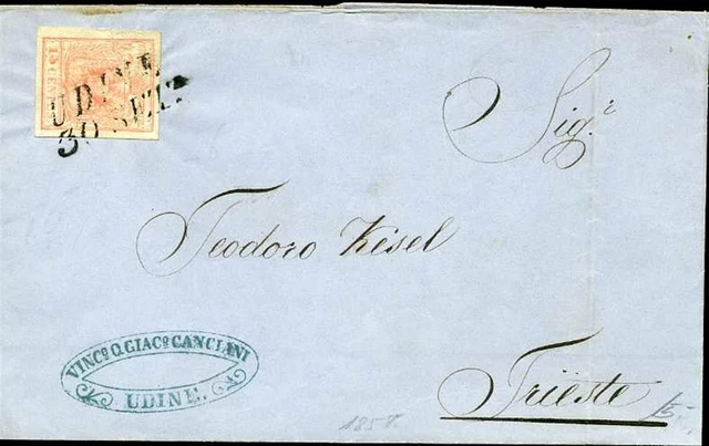 425577) Österreich Lombardei und Venetien, Blg 1858 mit Nr. 3