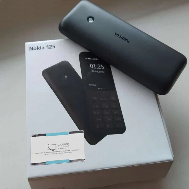 NOUVEAU TÉLÉPHONE PORTABLE GSM Nokia 125 débloqué double SIM prise