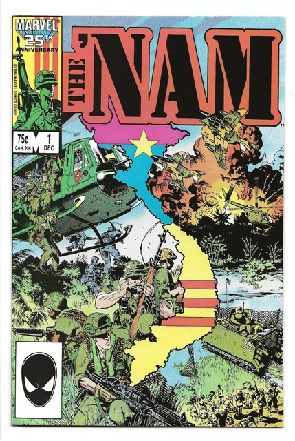 Rare 1986 The Nam # 1 Marvel War Comic; Michael Golden; Doug Murray; Great Shape