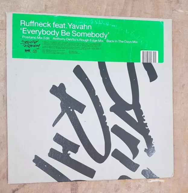 Ruffneck - Everybody Be Somebody - Used Vinyl Record 12 - X7441A