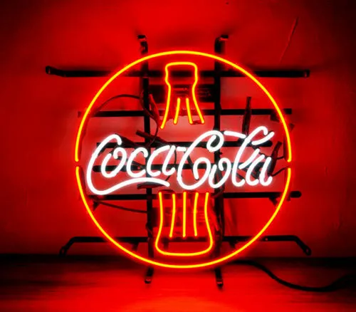 New Coca Cola Bottle Coke Man Cave Lamp Neon Light Sign 16"x16"