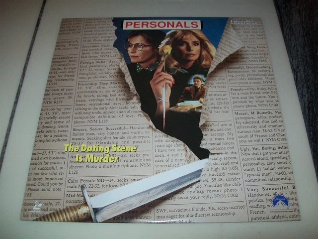 PERSONALS Laserdisc LD EXCELLENT CONDITION RARE GREAT FILM STEPHANIE ZIMBALIST!