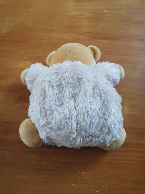 O/ Doudou Peluche Kaloo Ours Boule Plume Fourrure Rose Pâle marron beige Poilu 2