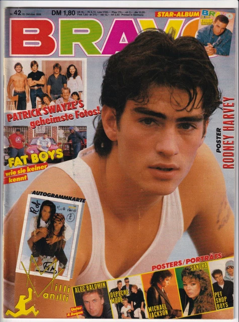 BRAVO 42/13.10.1988 / Milli Vanilli Autogramm / Eros Ramazzotti   Z 1-