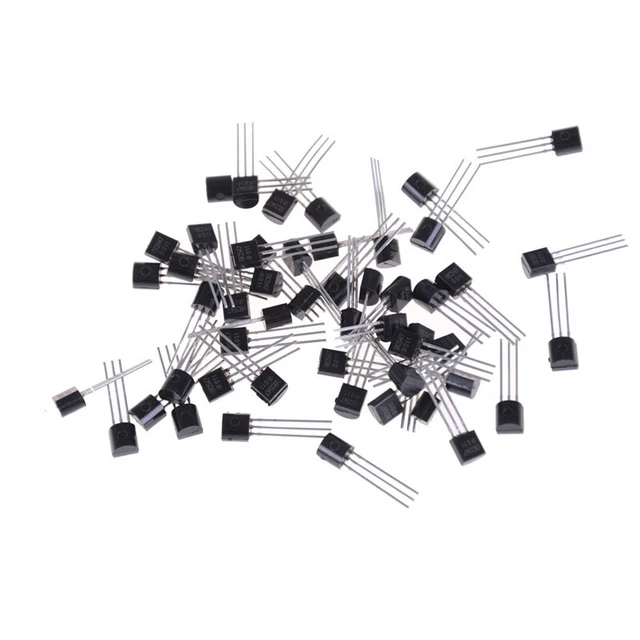 20PCS BC547B BC547 NPN Transistor TO-92 45V 100MA 625mW hFE