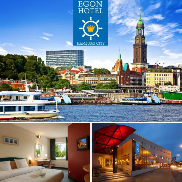 Hamburg Städtereise TOP Lage Egon Hotel Reeperbahn Hafen 2 bis 4 Tage Kurzurlaub