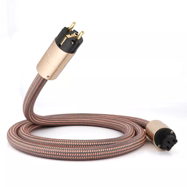 Accuphase OFC Kupfer EU/UK/US Schuko HiFi Power Cable Netzkabel Kaltgerätekabel