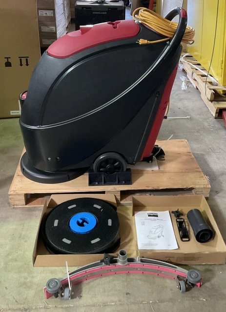 DAYTON 40PM20 Floor Scrubber Walk-Behind 0.6 HP 120V AC