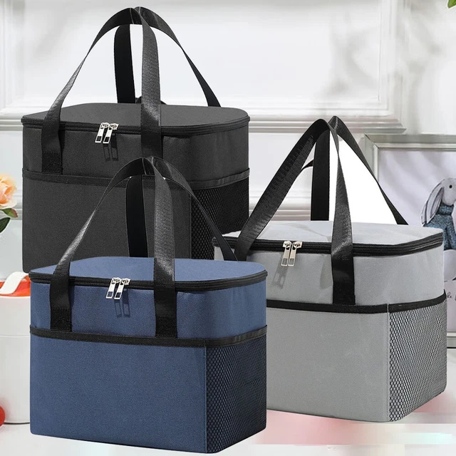Borsa per riso portatile borsa per pranzo tessuto Oxford riutilizzabile taglia piccola versatile
