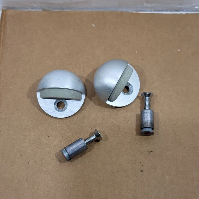 Vintage Dome Floor Mounted Door Stops Set Of 2