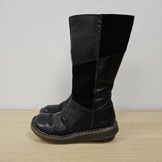 DR MARTENS VINTAGE 3a63 Mid Calf Brown Leather Biker Zip Wedge Boots Sz Uk 5 89.97 PicClick UK