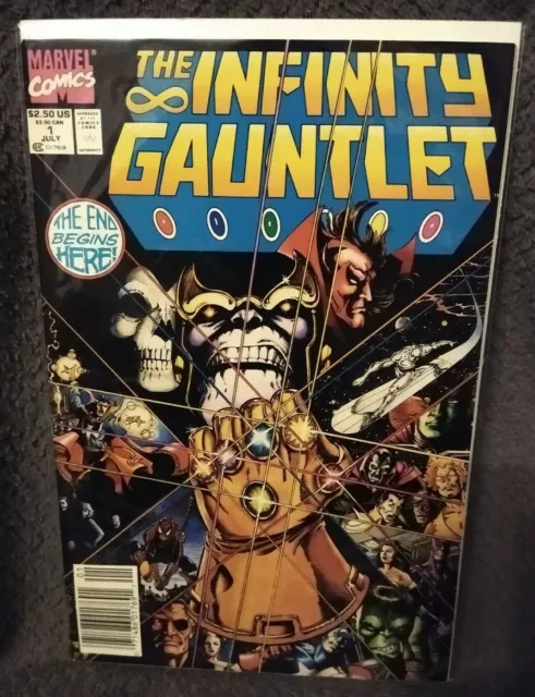 INFINITY GAUNTLET #1 NM 1991 Marvel - Jim Starlin/George Perez - Newsstand Ed.