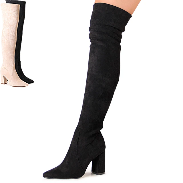 Bottes plates grises JustFab tailles 40 - Chaussures
