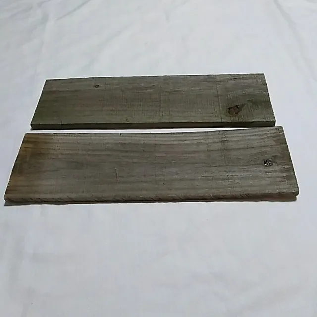 18"x5" Reclaimed Old Fence/Barn Wood Planks Crafts Weathered Boards-Set Of 2 2