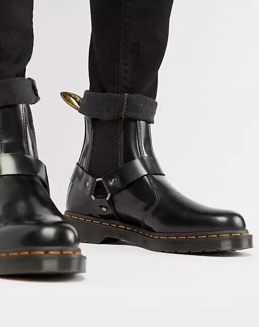DR MARTENS UNISEX Wincox Leather Chelsea Boots Polished Smooth Black UK 6 11 139.00 PicClick UK