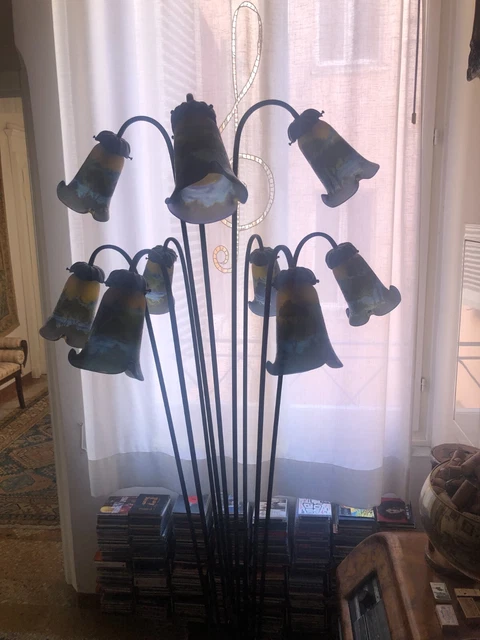 Lampada Gallè piantana