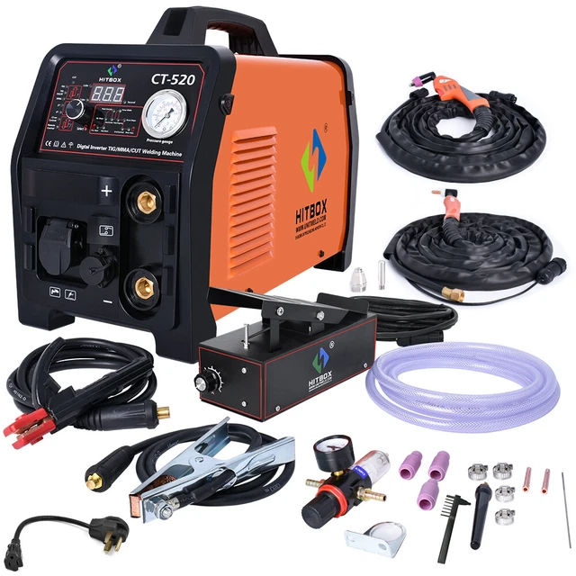 Cutting Welding Plasma Cutter 60A/200A Multifunction TIG Stick MMA CUT Welder