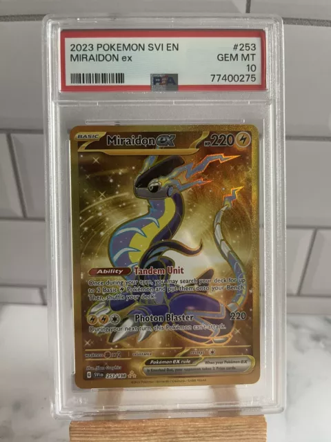 Miraidon ex #253 Secret Rare Gold PSA 10