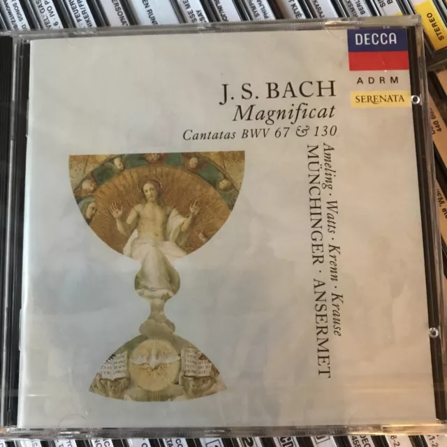 Bach magnificat Cantatas BMV 67&130 Keen/Krause Munchinger Ansermet CD #B3