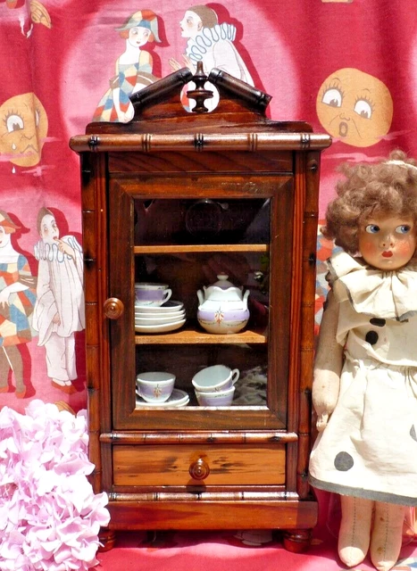 RARE JOUET ANCIEN - MEUBLE DE TOILETTE Bambou Marbre POUPÉE ANCIENNE EUR 220,00 - FR