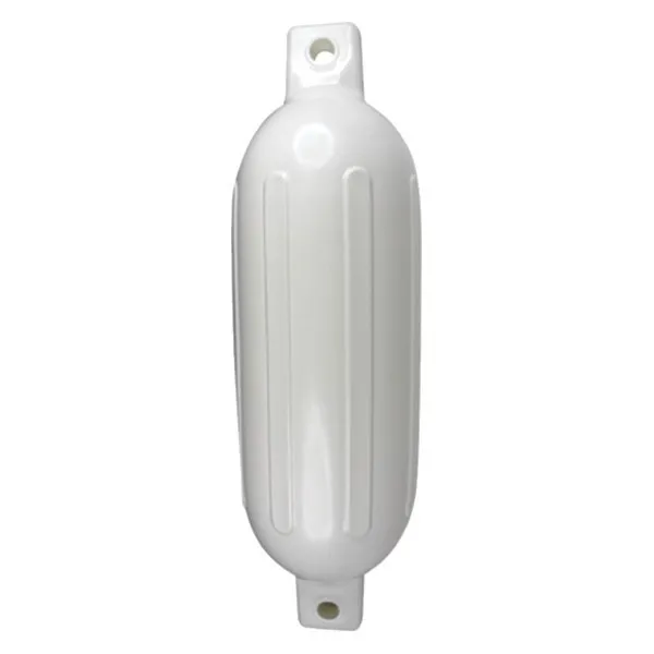 Seachoice 79011 5.5" D x 20" L White Twin Eye Cylindrical Inflatable Fender