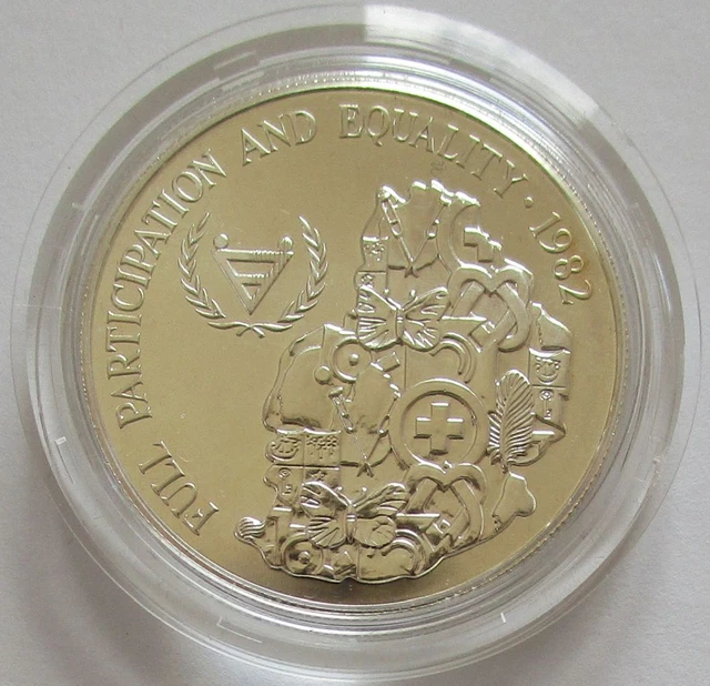 Mauritius 25 Rupees 1982 Year of Disabled Persons Silver BU
