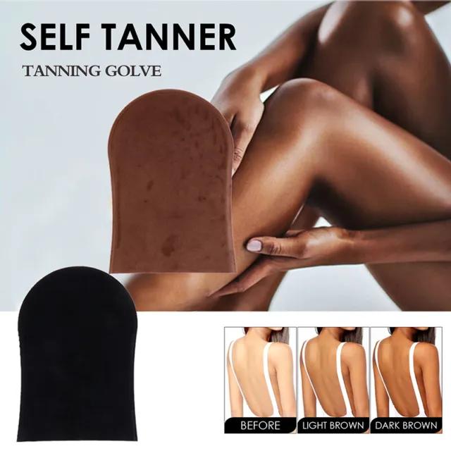Self Tanner Applicator Mitt Tan Sunless Gloves Tanning Mitten Soft Tanner Mi-SA