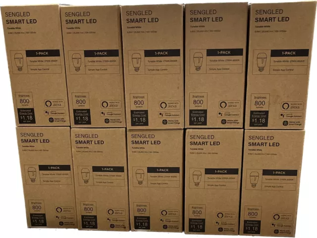 10 Sengled Smart LED Tunable White Light Bulb 800 Lum Works w Alexa & Google NEW