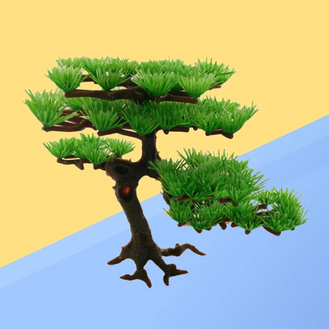 Acquario bonsai albero acquario artificiale piante acquatiche pino artificiale