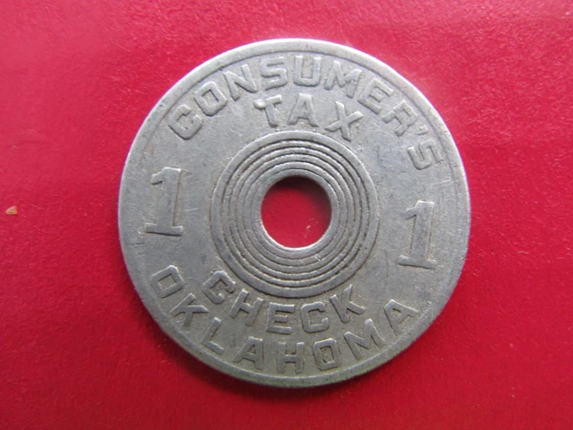 TAX COIN TOKEN OKLAHOMA Consumer's Tax Check 1-Mill