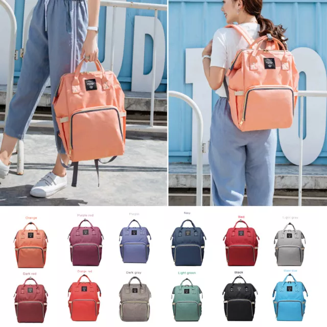 LEQUEEN Mummy Maternity Nappy Bag Backpack Nursing Bag Pack Traveling Useful New