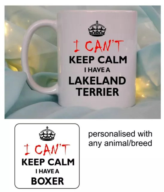 Personalised Fun Dog Pet Gift Mug Any Breed Pug Whippet Hound Poodle Bulldog Etc