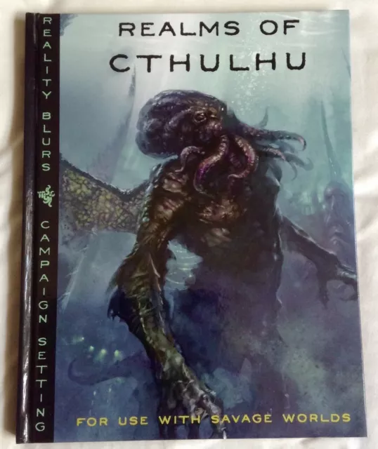 Realms of Cthulhu Call of Cthulhu savage worlds reality blurs 2009 HB mint oop