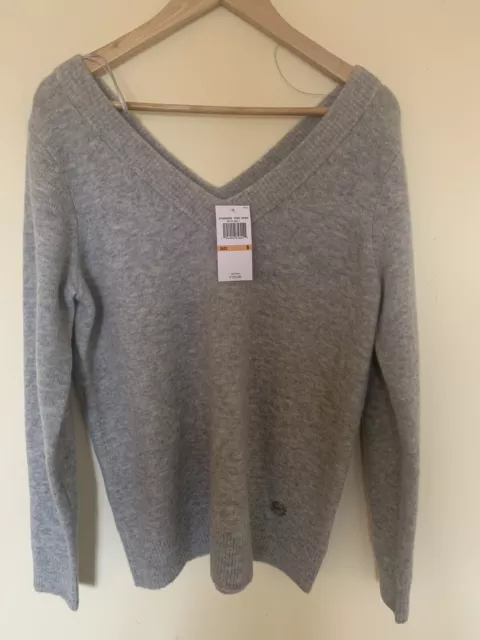 Nwt Michael Kors Womens Oversized Pearl Heather (Gray) Sweater Size  Small