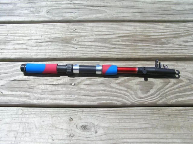 VINTAGE FIBERGLASS TELESCOPIC Fishing Rod WOW 19' LONG Bamboo Cane Pole  Style $119.90 - PicClick