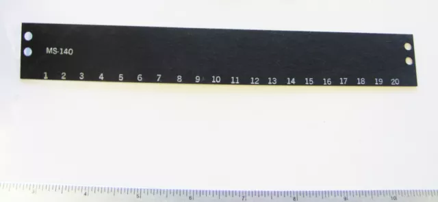 TRW/Cinch MS-20-140, 20 Position Marker Strip, Double Row, Numbered, NEW