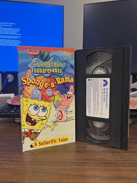 SPONGEBOB SQUAREPANTS SPONGE-A-RAMA VHS Tape 2003 Nickelodeon 5 ...