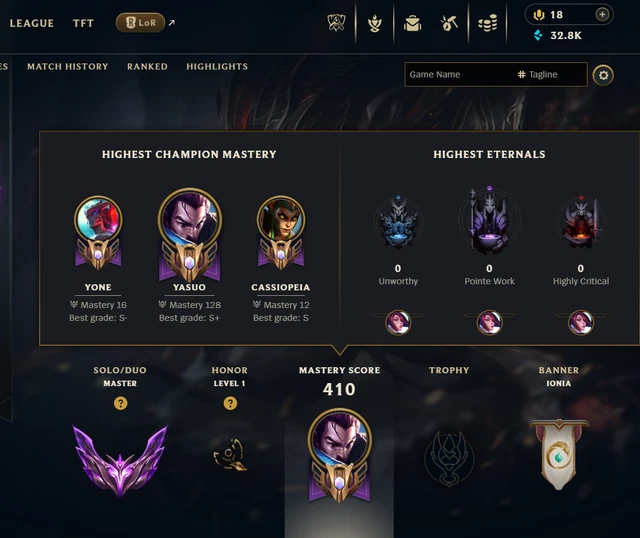 COMPTE LOL/ MMR D2 S12/ 480 skins/ Compte ouvert en S2/ Tous les champions EUR 480,00 - FR