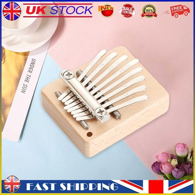 Mini Kalimba Thumb Piano Acrylic 8-tone Cute Finger Piano Music Gift (Rectangle)