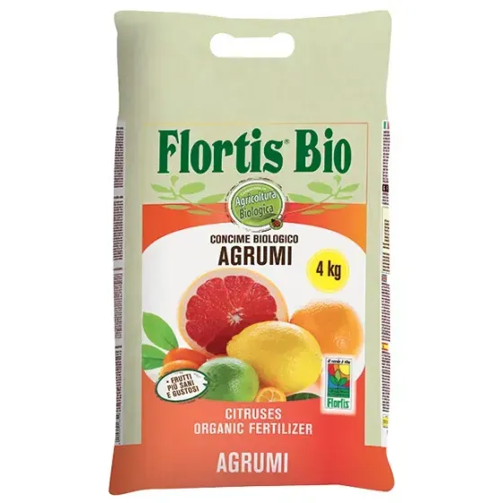 Concime per Agrumi Bio - Rinverdente - Frutti Grandi e Saporiti - 4 KG FLORTIS