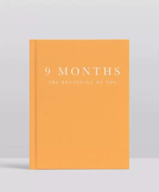 Write to Me - 9 Months, The Beginning of You, Pregnancy Journal, Mustard