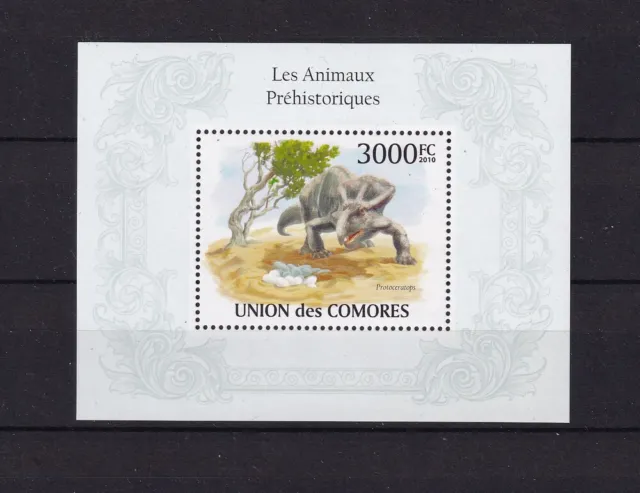 Komoren 2010 Block 565 Prähistorische Tiere Dinosaurier postfrisch