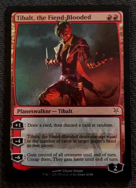 Mtg Tibalt, The Fiend-Blooded Foil Exc Tibalt Dal Sangue Demoniaco Magic