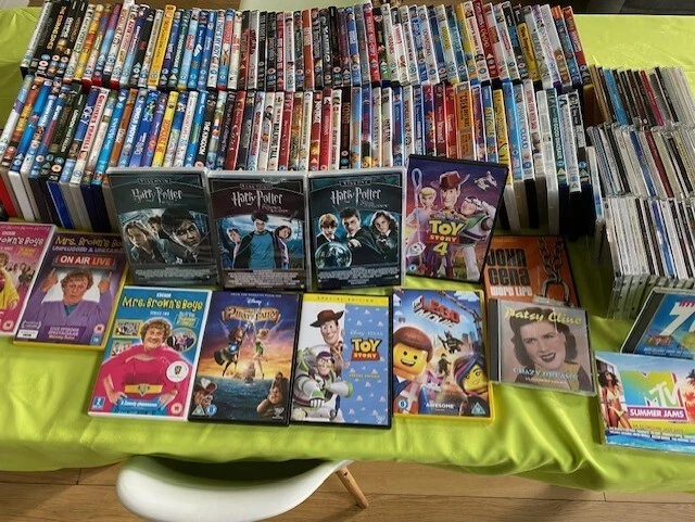 DVD & CD Collection JOB LOT 120 DVD's Movies etc & 50 CD's CAR BOOT Market etc.