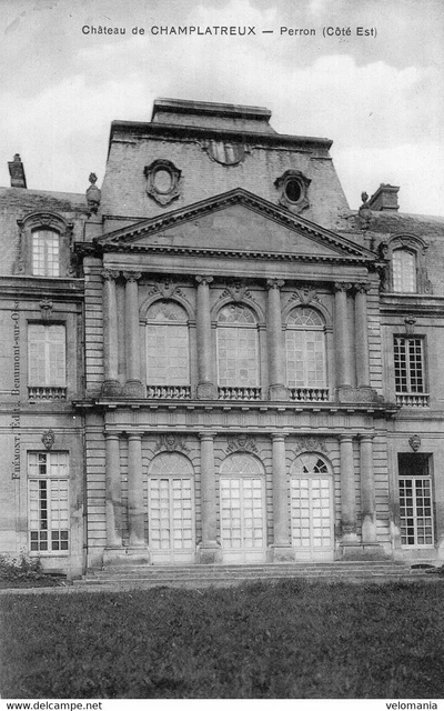 7414 cpa 95 Château de Champlatreux - Perron