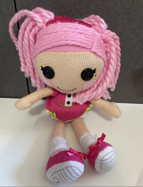 Lalaloopsy Pink Yarn Hair Hot Pink Dress Lace 10" Soft Plush Stuffed doll VGC Lalaloopsy Pink Yarn Hair Hot Pink Dress Lace 10" Soft Plush Stuffed doll VGC