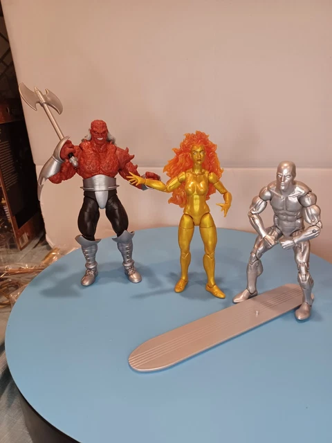 Marvel Legends Haslab Galactus Tier Figures Silver Surfer Nova & Morg Set of 3