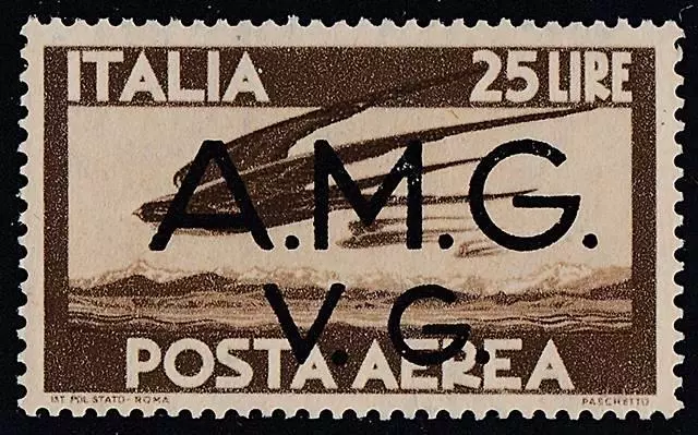Italy1947/Venezia-Julia Occupation = Airmail Sc#1Lnc6 Mlh Cv$35.00 Birds