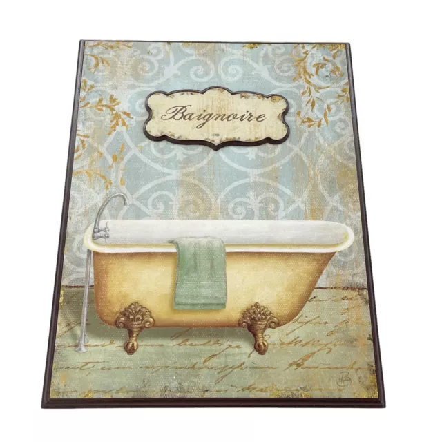 Bath Tub Le Salle de Bain Paris Shabby Chic Sign Plaque Daphne Brissonnet 14x11