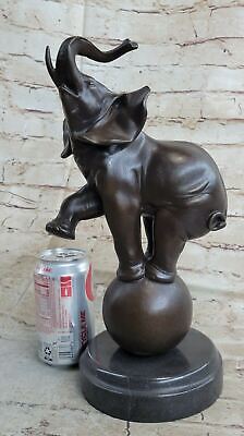 Bronze African Elephant Sculpture Animal Figure Home Decor Figurine Popular Gift 2
